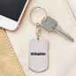 Plumber Swivel Keychain Dog Tag Stainless Steel or 18k Gold-Express Your Love Gifts