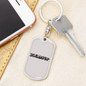 Plumber Swivel Keychain Dog Tag Stainless Steel or 18k Gold-Express Your Love Gifts