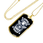 Plumbers Fix Necklace Stainless Steel or 18k Gold Dog Tag 24" Chain-Express Your Love Gifts