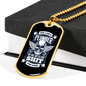 Plumbers Fix Necklace Stainless Steel or 18k Gold Dog Tag 24" Chain-Express Your Love Gifts