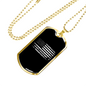 Plumbers Necklace Stainless Steel or 18k Gold Dog Tag 24" Chain-Express Your Love Gifts