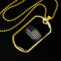 Plumbers Necklace Stainless Steel or 18k Gold Dog Tag 24" Chain-Express Your Love Gifts