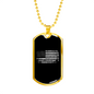 Plumbers Necklace Stainless Steel or 18k Gold Dog Tag 24" Chain-Express Your Love Gifts