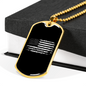 Plumbers Necklace Stainless Steel or 18k Gold Dog Tag 24" Chain-Express Your Love Gifts
