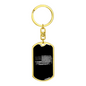 Plumbers Swivel Keychain Dog Tag Stainless Steel or 18k Gold-Express Your Love Gifts
