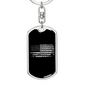 Plumbers Swivel Keychain Dog Tag Stainless Steel or 18k Gold-Express Your Love Gifts