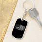 Plumbers Swivel Keychain Dog Tag Stainless Steel or 18k Gold-Express Your Love Gifts