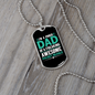Pocket Beagle Dad Necklace Stainless Steel or 18k Gold Dog Tag 24" Chain-Express Your Love Gifts
