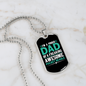 Pocket Beagle Dad Necklace Stainless Steel or 18k Gold Dog Tag 24" Chain-Express Your Love Gifts