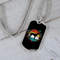 Pointer Necklace Stainless Steel or 18k Gold Dog Tag 24" Chain-Express Your Love Gifts