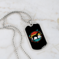 Pointer Necklace Stainless Steel or 18k Gold Dog Tag 24" Chain-Express Your Love Gifts
