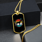Pointer Necklace Stainless Steel or 18k Gold Dog Tag 24" Chain-Express Your Love Gifts