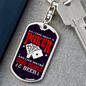 Poker and Beer Gambler Keychain Stainless Steel or 18k Gold Dog Tag Keyring-Express Your Love Gifts