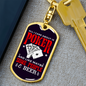 Poker and Beer Gambler Keychain Stainless Steel or 18k Gold Dog Tag Keyring-Express Your Love Gifts