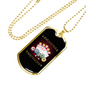 Poker Cards Gambler Necklace Stainless Steel or 18k Gold Dog Tag 24" Chain-Express Your Love Gifts