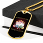 Poker Cards Gambler Necklace Stainless Steel or 18k Gold Dog Tag 24" Chain-Express Your Love Gifts