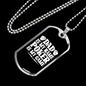 Poker Is Dad's Game Gambler Necklace Stainless Steel or 18k Gold Dog Tag 24-Express Your Love Gifts