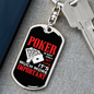 Poker is Much Important Gambler Keychain Stainless Steel or 18k Gold Dog Tag Keyring-Express Your Love Gifts