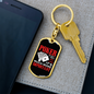 Poker is Much Important Gambler Keychain Stainless Steel or 18k Gold Dog Tag Keyring-Express Your Love Gifts