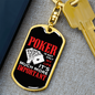 Poker is Much Important Gambler Keychain Stainless Steel or 18k Gold Dog Tag Keyring-Express Your Love Gifts
