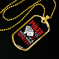 Poker is Much Important Gambler Necklace Stainless Steel or 18k Gold Dog Tag 24" Chain-Express Your Love Gifts
