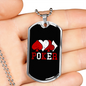 Poker Playing Cards Gambler Necklace Stainless Steel or 18k Gold Dog Tag 24" Chain-Express Your Love Gifts