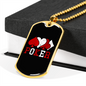 Poker Playing Cards Gambler Necklace Stainless Steel or 18k Gold Dog Tag 24" Chain-Express Your Love Gifts