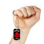 Poker Queen Dog Tag Stainless Steel or 18k Gold 24" Chain-Express Your Love Gifts