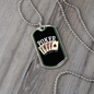 Poker Royal Flush Gambler Necklace Stainless Steel or 18k Gold Dog Tag 24" Chain-Express Your Love Gifts