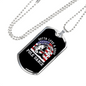 Pole Dance Fishing Necklace Stainless Steel or 18k Gold Dog Tag 24" Chain-Express Your Love Gifts