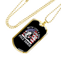 Pole Dance Fishing Necklace Stainless Steel or 18k Gold Dog Tag 24" Chain-Express Your Love Gifts