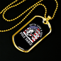 Pole Dance Fishing Necklace Stainless Steel or 18k Gold Dog Tag 24" Chain-Express Your Love Gifts