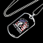 Pole Dance Fishing Necklace Stainless Steel or 18k Gold Dog Tag 24" Chain-Express Your Love Gifts