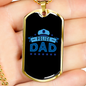 Police Dad Necklace Stainless Steel or 18k Gold Dog Tag 24" Ball Chain-Express Your Love Gifts