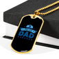 Police Dad Necklace Stainless Steel or 18k Gold Dog Tag 24" Ball Chain-Express Your Love Gifts