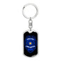 Police Lives Matter Dog Tag Pendant Keychain Stainless Steel or 18k Gold-Express Your Love Gifts