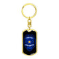 Police Lives Matter Dog Tag Pendant Keychain Stainless Steel or 18k Gold-Express Your Love Gifts