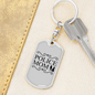 Police Mom Family Keychain Stainless Steel or 18k Gold Dog Tag Keyring-Express Your Love Gifts