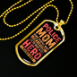 Police Mom Hero Necklace Stainless Steel or 18k Gold Dog Tag 24" Ball Chain-Express Your Love Gifts