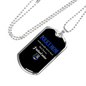 Police Mom I Raised Mine Necklace Stainless Steel or 18k Gold Dog Tag 24" Ball Chain-Express Your Love Gifts