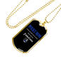 Police Mom I Raised Mine Necklace Stainless Steel or 18k Gold Dog Tag 24" Ball Chain-Express Your Love Gifts