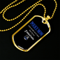 Police Mom I Raised Mine Necklace Stainless Steel or 18k Gold Dog Tag 24" Ball Chain-Express Your Love Gifts