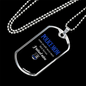 Police Mom I Raised Mine Necklace Stainless Steel or 18k Gold Dog Tag 24" Ball Chain-Express Your Love Gifts