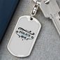 Police Mom Keychain Stainless Steel or 18k Gold Dog Tag Keyring-Express Your Love Gifts