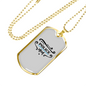 Police Mom Necklace Stainless Steel or 18k Gold Dog Tag 24" Ball Chain-Express Your Love Gifts