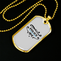 Police Mom Necklace Stainless Steel or 18k Gold Dog Tag 24" Ball Chain-Express Your Love Gifts