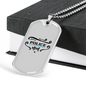 Police Mom Necklace Stainless Steel or 18k Gold Dog Tag 24" Ball Chain-Express Your Love Gifts