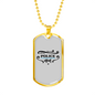 Police Mom Necklace Stainless Steel or 18k Gold Dog Tag 24" Ball Chain-Express Your Love Gifts