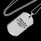 Police Mom Necklace Stainless Steel or 18k Gold Dog Tag 24" Ball Chain-Express Your Love Gifts
