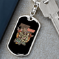 Police Squad Keychain Stainless Steel or 18k Gold Dog Tag Keyring-Express Your Love Gifts